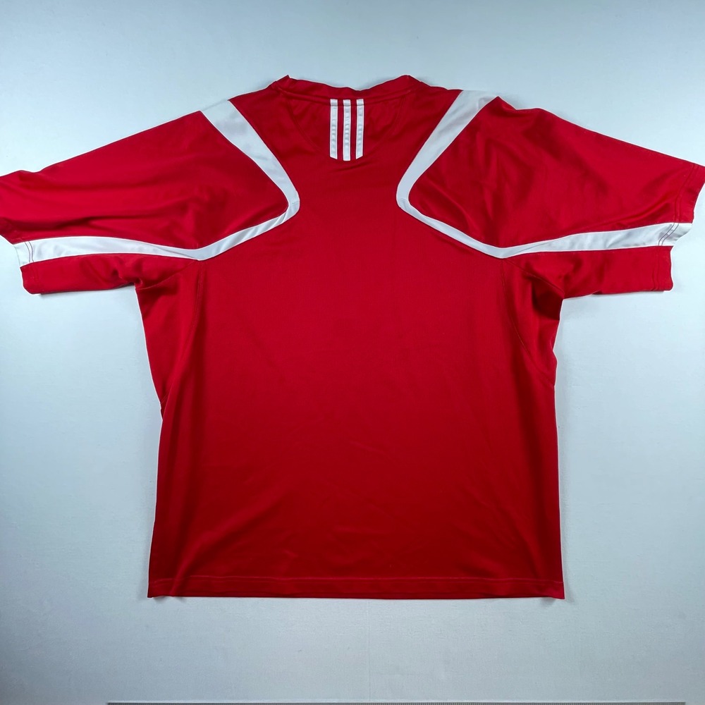 Adidas Nebraska Football ClimaCool Jersey‎ Mens XL Red White Short Sleeve Shirt - Picture 7 of 8